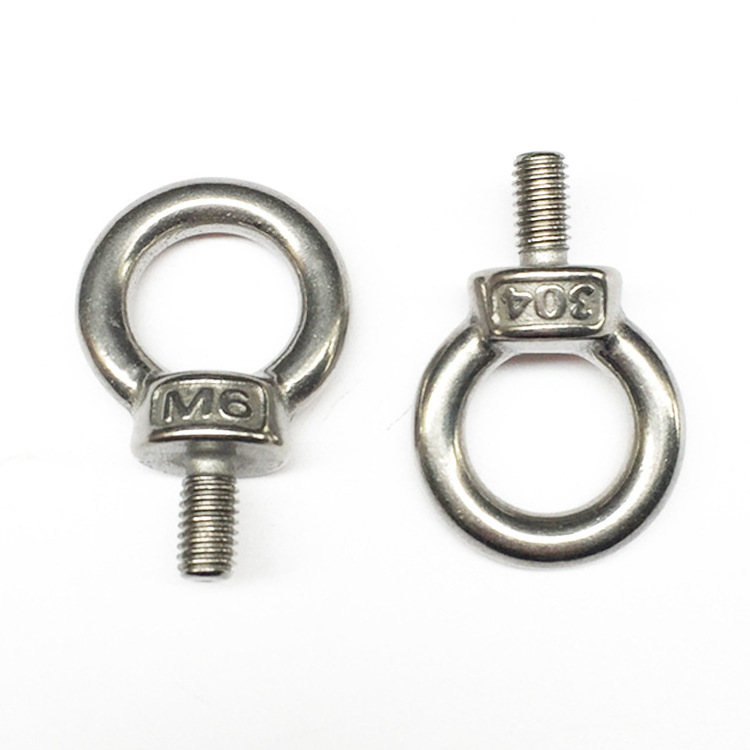 DIN580 stainless steel 304/316 lifting eye bolt ring screwM3-M30