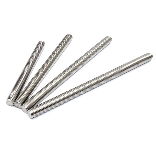 Customized Metric Steel M1 M2 M4 M8 M12 M16 M18 M22 Thread Rod Stud Bolt