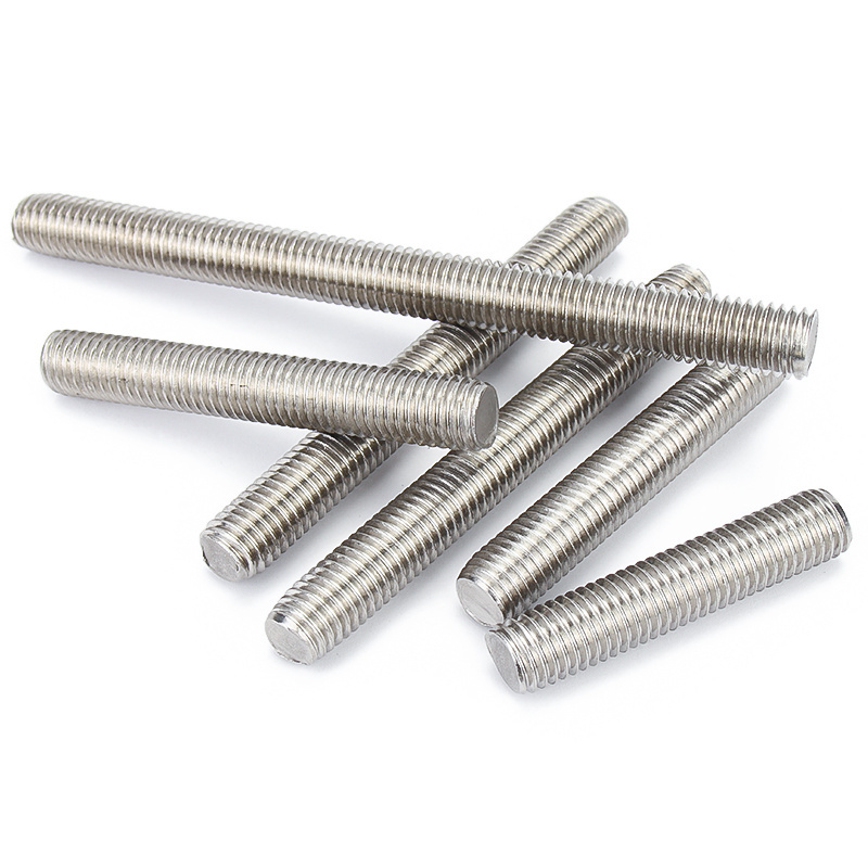 Customized Metric Steel M1 M2 M4 M8 M12 M16 M18 M22 Thread Rod Stud Bolt