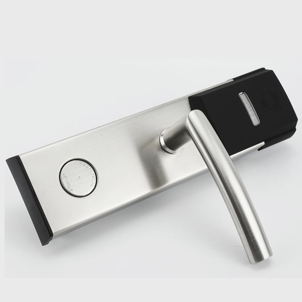 OK118E-Y-S stainless steel smart key card hotel door lock with management software system