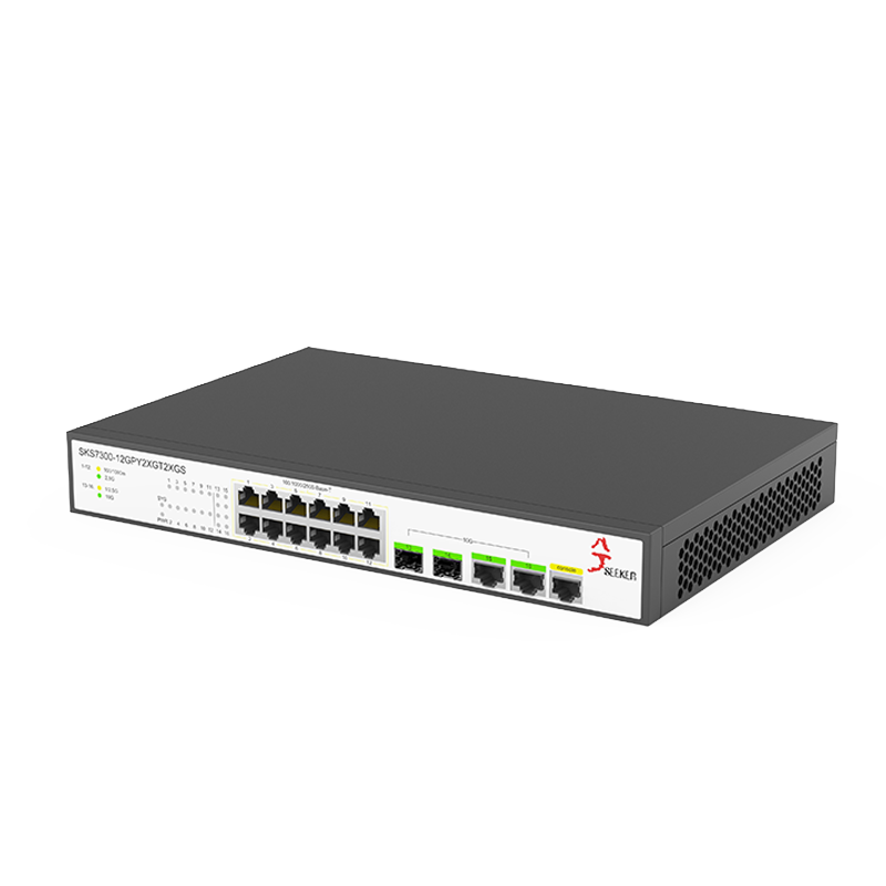 High Quality 2.5g Ethernet Switch 16 Ports L2 Managed 10g RJ45 Port 10GB Optical Uplink Port Internet Splitter WEB/CLI