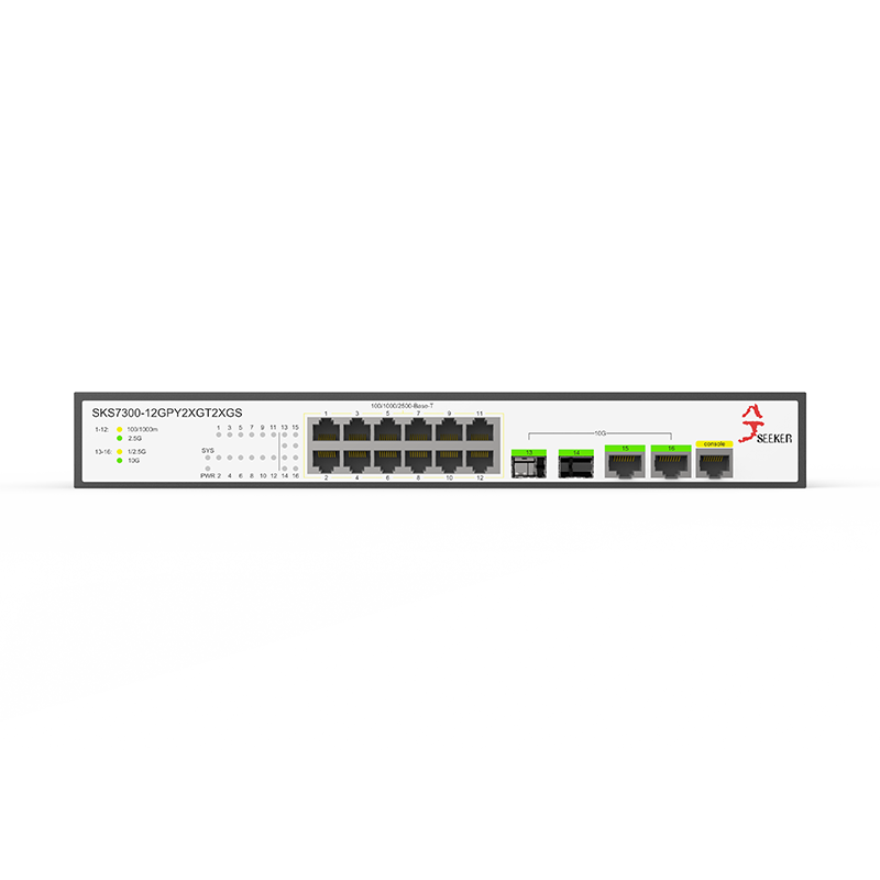 High Quality 2.5g Ethernet Switch 16 Ports L2 Managed 10g RJ45 Port 10GB Optical Uplink Port Internet Splitter WEB/CLI