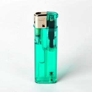 HOT SALE SMOKING CIGARETTE ELECTRONIC CUSTOM LOGO LIGHTER GREEN TRANSPARENT COLOR OQ-829