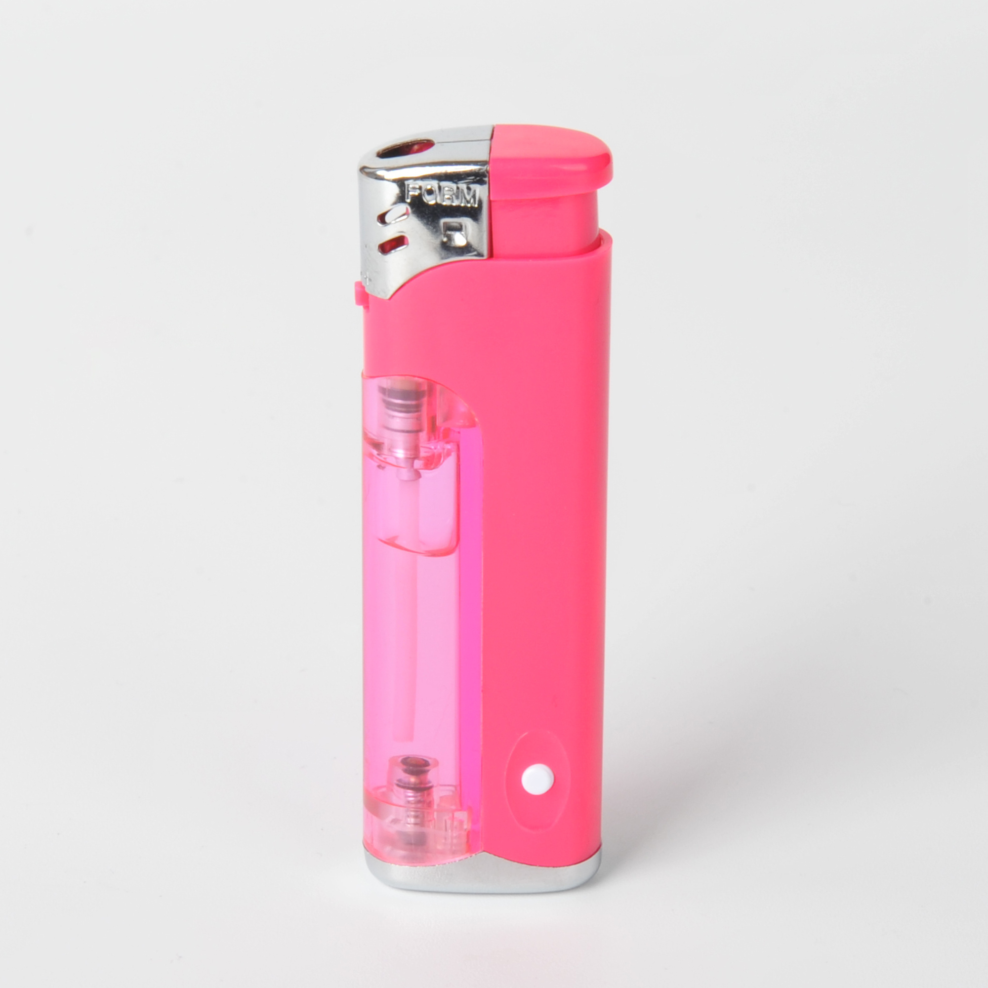 POPULAR PRODUCT HIGH QUALITY CUSTOMER LOGO ELECTRONIC LED SOLID PINK COLOR LIGHTER OQ-876