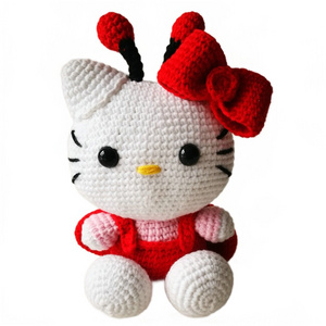 Cute Cat With Ladybug Wing  Crochet Kit  for Beginners with Step by Step Instruction and Video