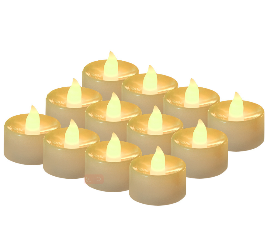 Plastic Mini Candles LED Tea Light Newish Wholesale Christmas Battery Operated Electric Flameless