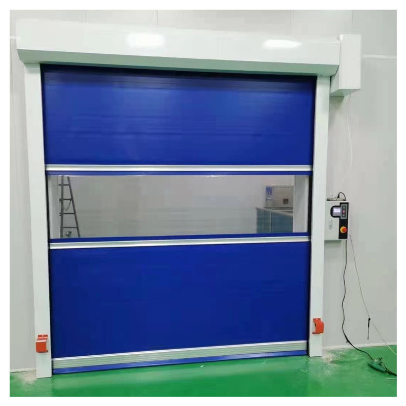 oredy industrial pvc fast roll door for warehouses cold storage Fast Rolling Shutter Door motor