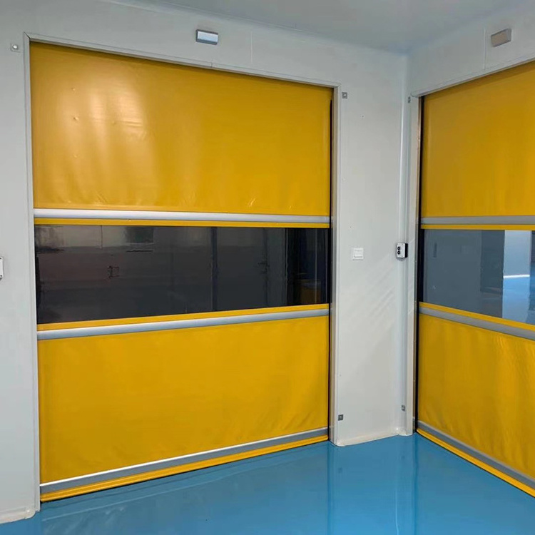 oredy industrial pvc fast roll door for warehouses cold storage Fast Rolling Shutter Door motor