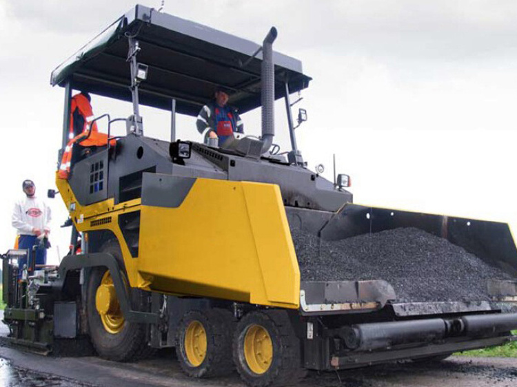 SHANTUI Mini Asphalt Spreader Asphalt Pavers 9m Asphalt Concrete Paver SRP90S