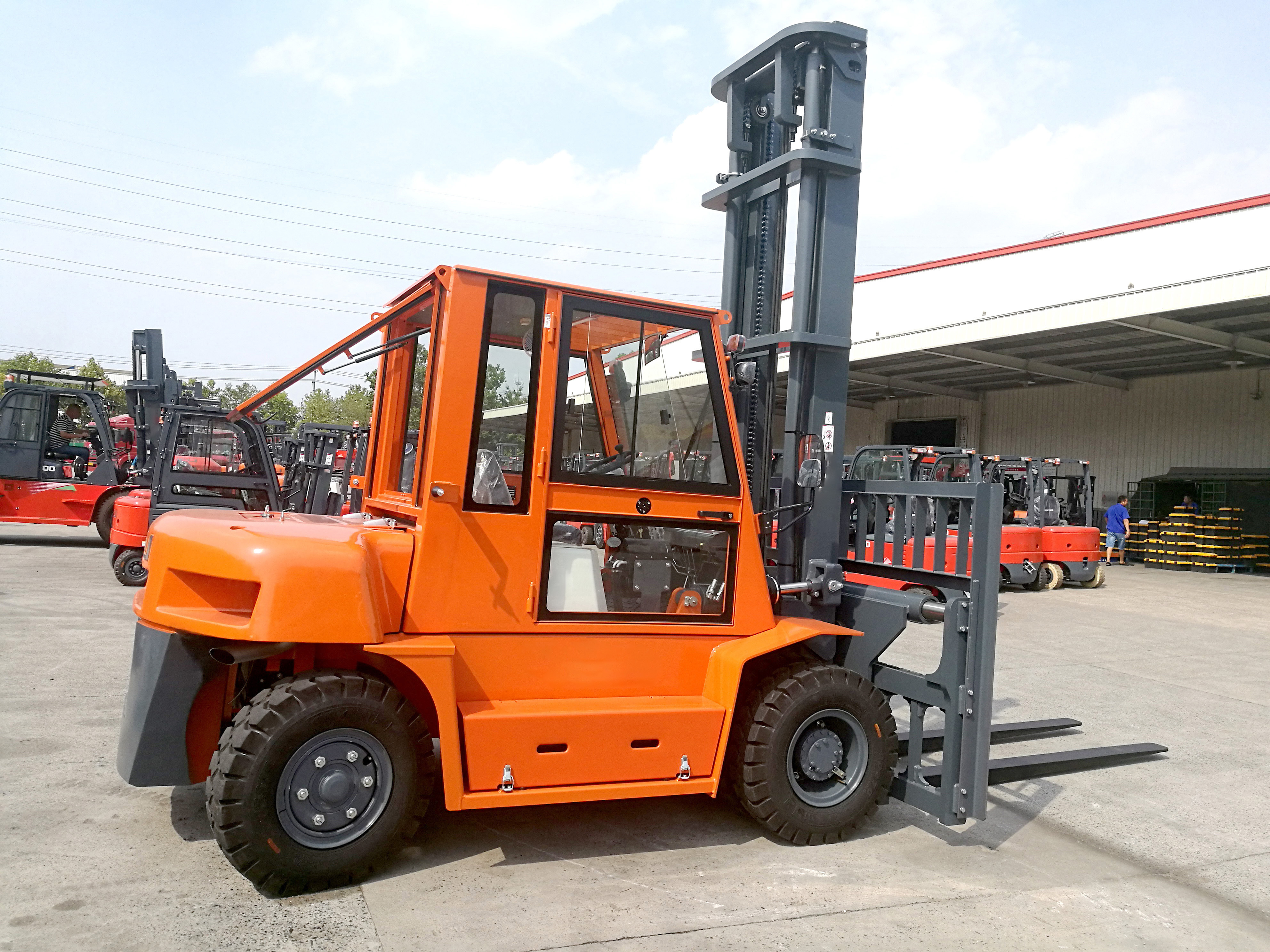 HELI 10 ton Forklifts 6000lbs Propane Manual Loading Forklift Tcm Diesel Forklift CPCD100