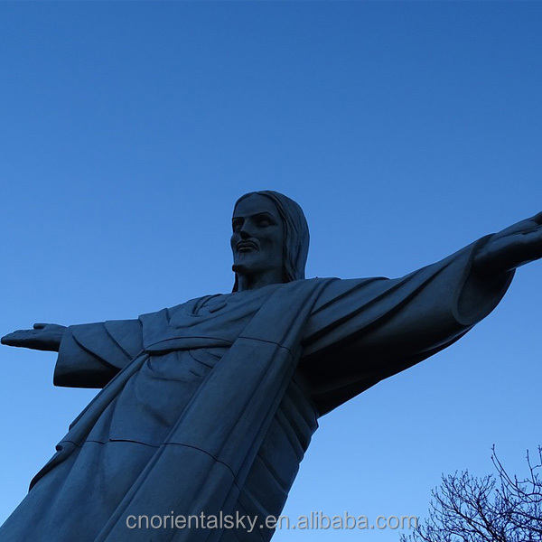 Rio's Christ the Redeemer Life Size Jesus Marble Stone Statue