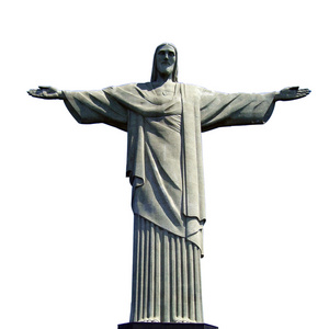 Rio's Christ the Redeemer Life Size Jesus Marble Stone Statue