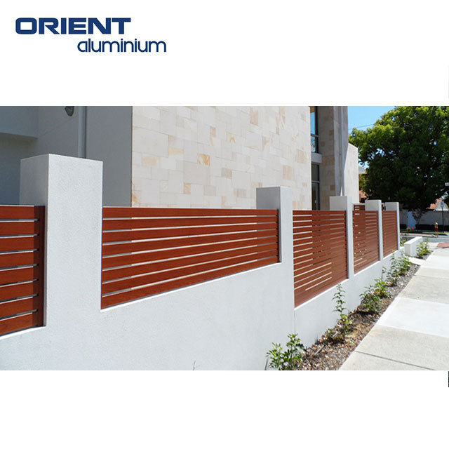 Easy To Install Modular Privacy White Aluminum Slat Fence Panels Laser Cut Privacy Fencing Panel Security Palisade Fence