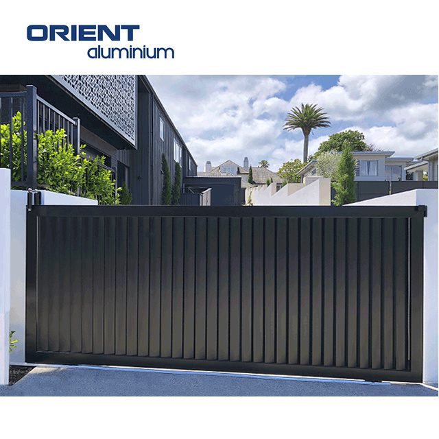 Customised Design Laser Cut Aluminum Art Modern Gate Prices Sliding Gate Aluminum Driveway Village House Gate for Houses