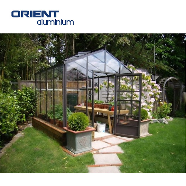 Royal park easy tempered Gazebo Aluminium glass garden greenhouse