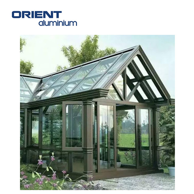 Royal park easy tempered Gazebo Aluminium glass garden greenhouse