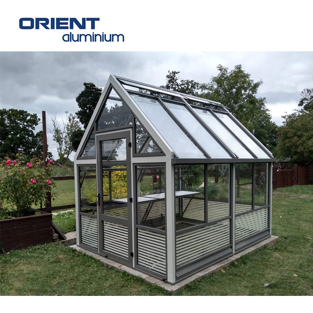 Royal park easy tempered Gazebo Aluminium glass garden greenhouse