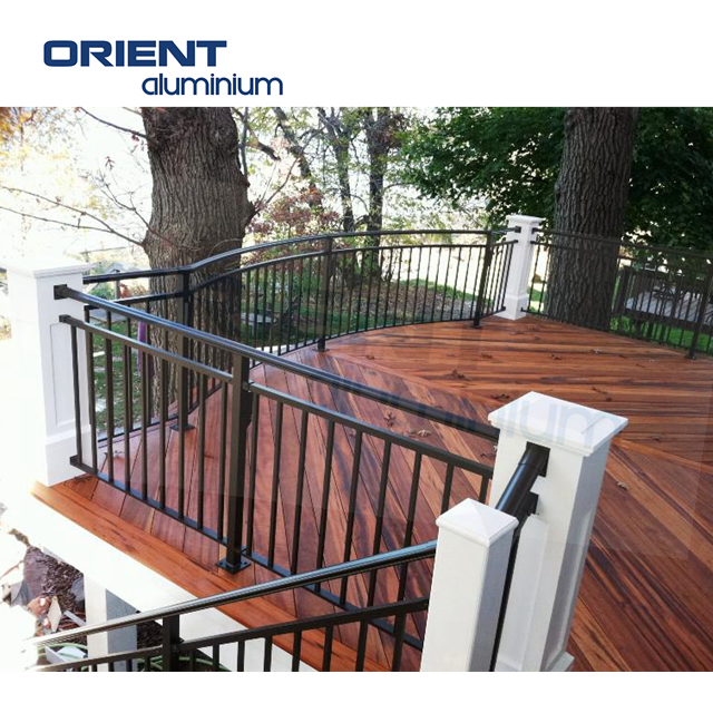 aluminium railing stairs aluminium security balustrades aluminum metal fram balcony wood balustrade glass staircase