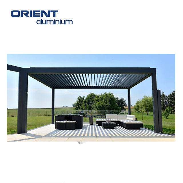 Most Popular in 2022 3x3,3x4,4x4,6x4m Outdoor Waterproof Aluminium Bioclimatic Pergola Cover Aluminum Patio Roof Cover