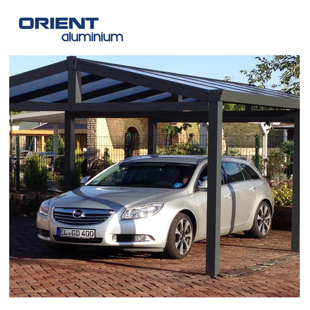 Modern Heavy-Duty Aluminum Carport with Polycarbonate Roof for Outdoor Parking Metal Garage Shade Shed Car Canopies