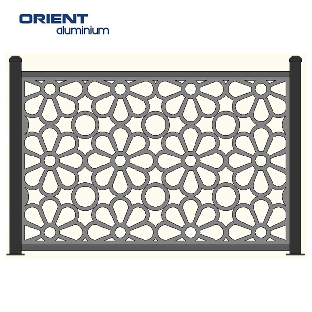 China Manufacturer Fence Panels Aluminium Good Quality Laser Cut Aluminum Fencing Wall