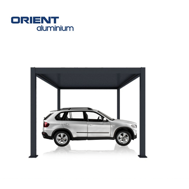 Hot Selling Style Garages Canopies Carports Parking Shelter Aluminum Louver Frame Glass Carports