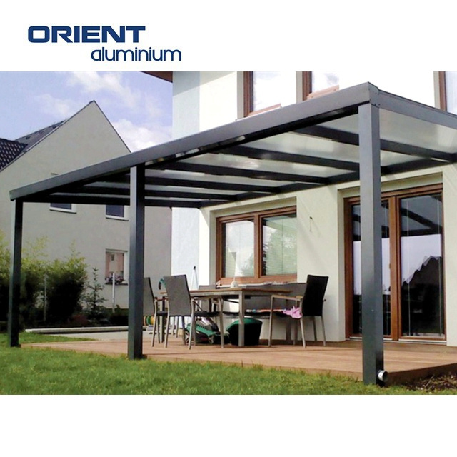 aluminium Awning garden waterproof pergola Aluminum Canopy/ Patio Cover/ Terrace roofing system for Sun Shade