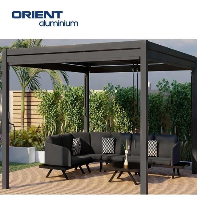 Hot Selling Style Garages Canopies Carports Parking Shelter Aluminum Louver Frame Glass Carports