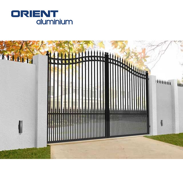 3d guardrail installation anticlimb fencing trellis driveway entrance gates security fencing gate orient aluminium garden fence