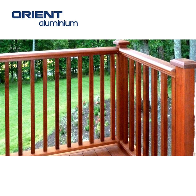 WPC balustrade Outdoor garden porch stair deck handrail wood plastic baluster co-extrusion composite railing