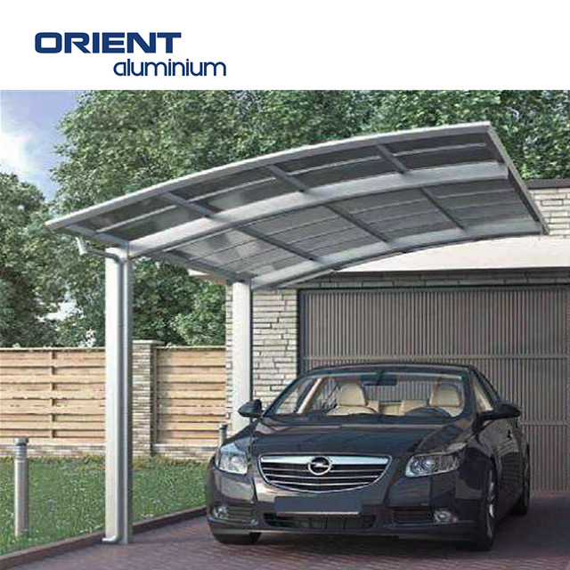 Modern Heavy-Duty Aluminum Carport with Polycarbonate Roof for Outdoor Parking Metal Garage Shade Shed Car Canopies