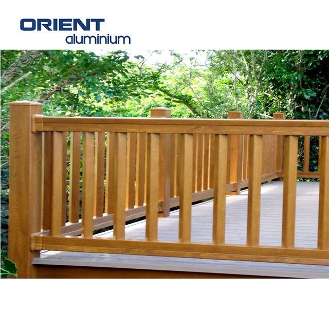 WPC balustrade Outdoor garden porch stair deck handrail wood plastic baluster co-extrusion composite railing