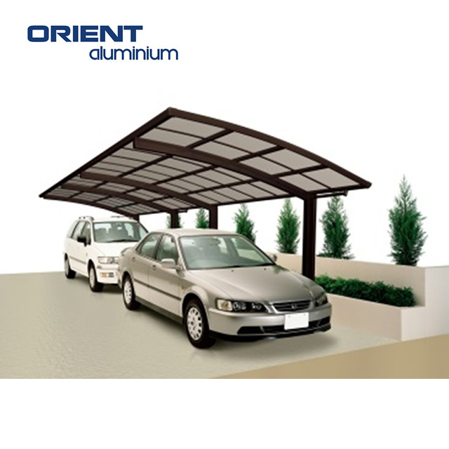 Modern design aluminum structure carport freestanding polycarbonate roof for parking tent metal frame awning