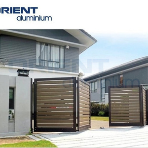 Orient retractable security aluminum sliding gate alu driveway retractable gate