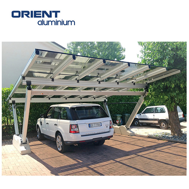 Modern Heavy-Duty Aluminum Carport with Polycarbonate Roof for Outdoor Parking Metal Garage Shade Shed Car Canopies