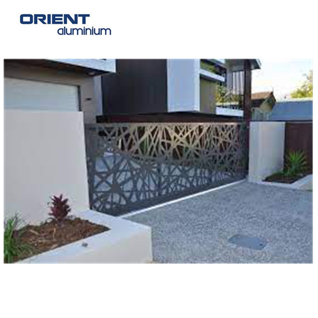 China Manufacturer Fence Panels Aluminium Good Quality Laser Cut Aluminum Fencing Wall