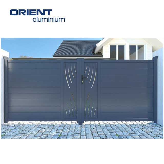 Fence Design Designs Main Gates for Steel Garden and Modern House New Decorative Metal Door Aluminum Sliding Wrought Iron Gate