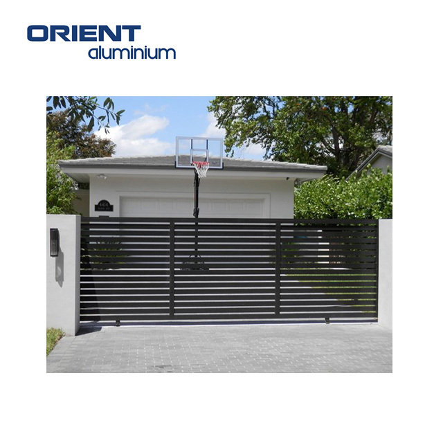 Customised Design Laser Cut Aluminum Art Modern Gate Prices Sliding Gate Aluminum Driveway Village House Gate for Houses