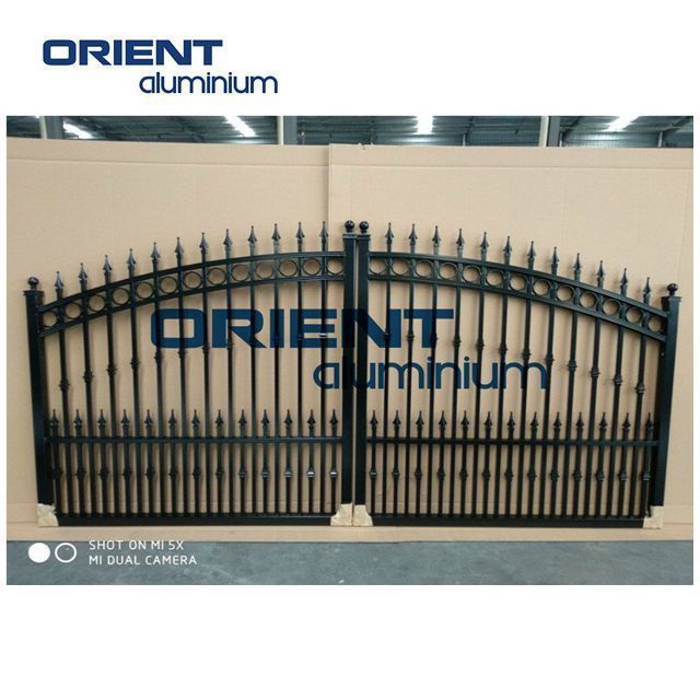 3d guardrail installation anticlimb fencing trellis driveway entrance gates security fencing gate orient aluminium garden fence