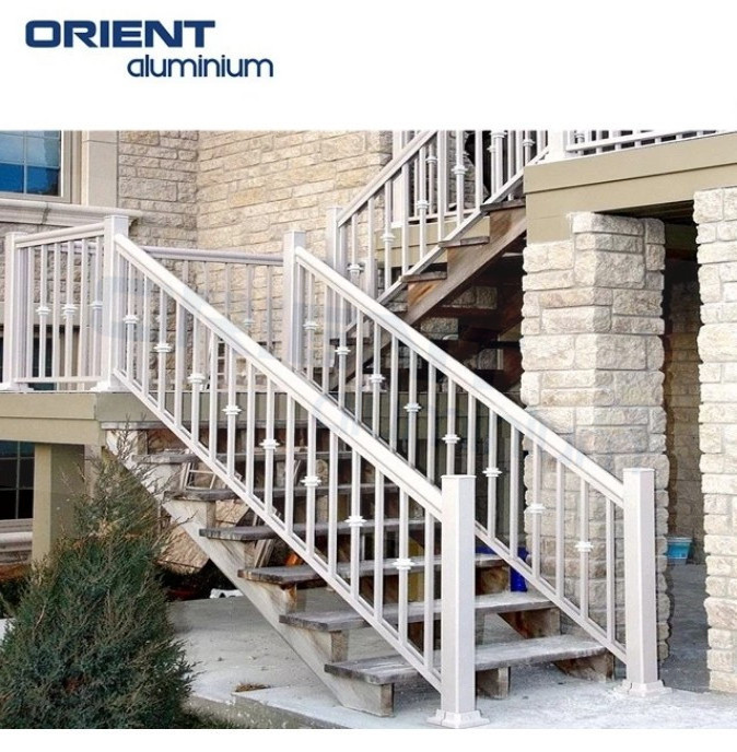 Aluminium Balcony Stair Railing, Manufacturer Modern Design Aluminium Handrail & Aluminium Balustrade