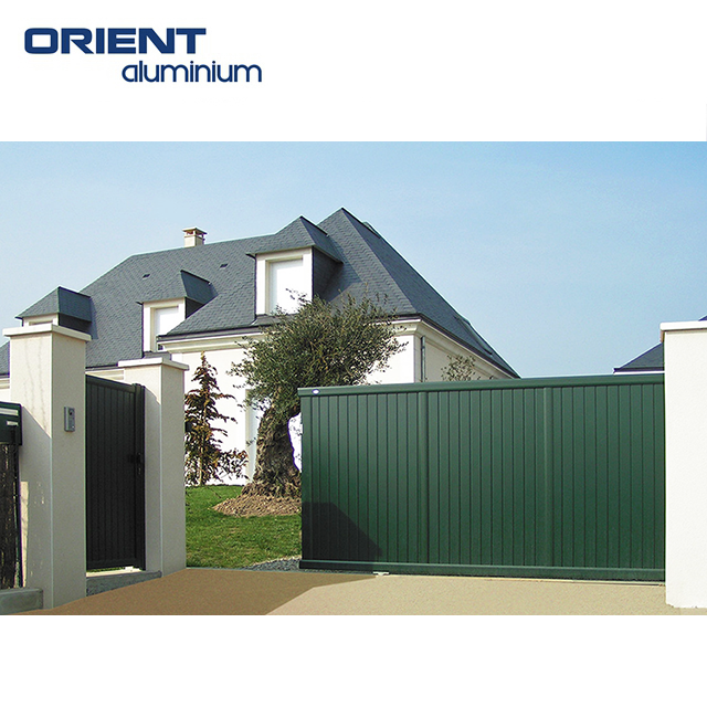 Adjustable hinges powder coated aluminium gates modern swing driveway gate sliding driveway garden gate aluminium