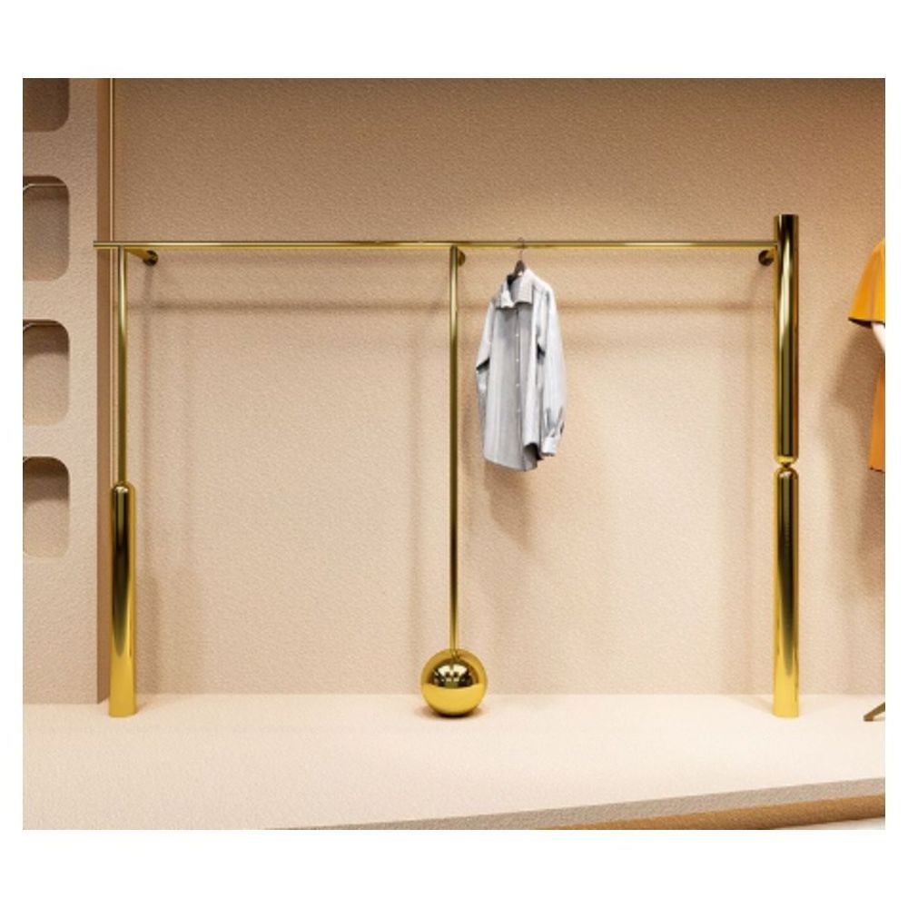 Prima Used Display Cabinets Gold Clothing Store Display Rack  Showroom Display Cabinet