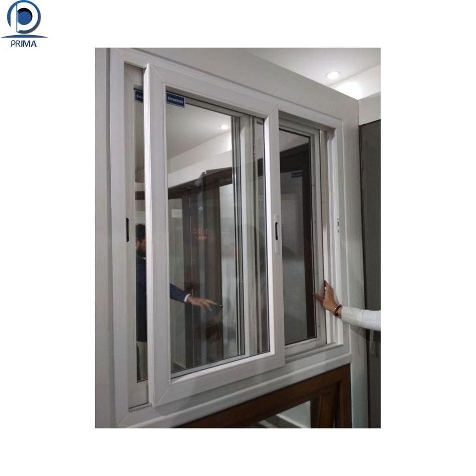 Simple Design High Quality Interior Office Small Basement Pvc Profile Window And Door Upvc Sliding Windows PRIMA