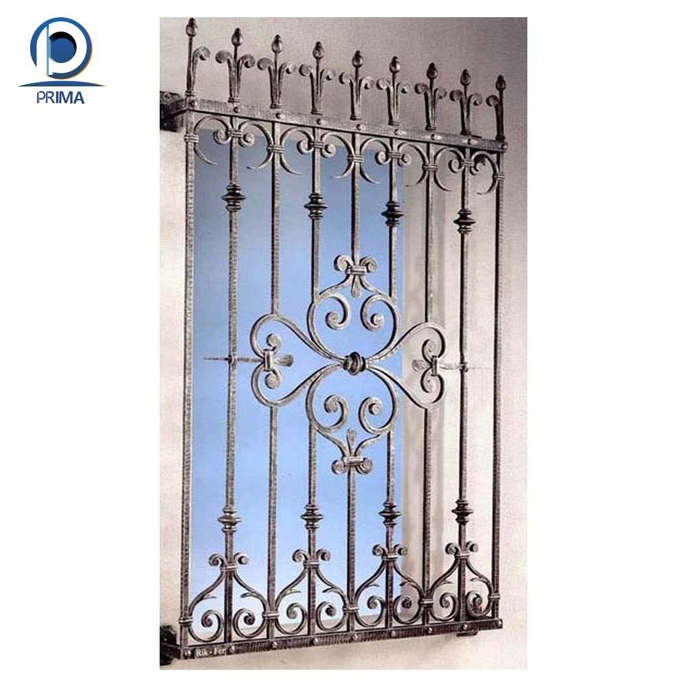 Orient  Wrought Iron Double Steel Door Iron Door Ornament Iron Kitchen Door Design