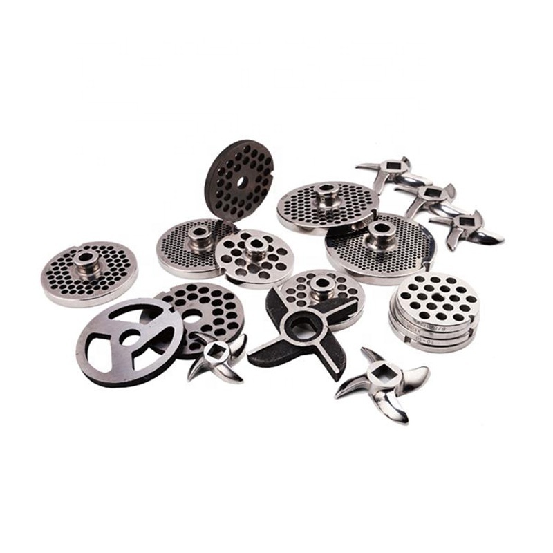 meat grinder plates knives 12#22#32#42#52# Fine coarse Plates Disc chopper Attachments fits Food Meat Grinder