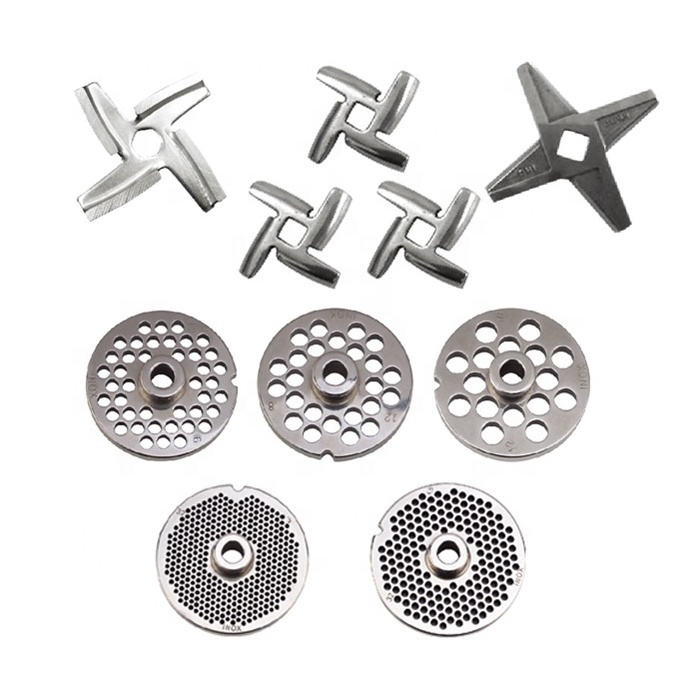 meat grinder plates knives 12#22#32#42#52# Fine coarse Plates Disc chopper Attachments fits Food Meat Grinder