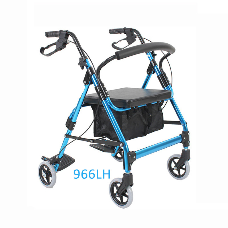 standing upright children drive 3 wheel 2 in 1 folding rollator walker wheelchair with folding aluminum seat carbon accessories