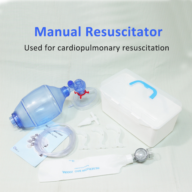 ORIENTMED High Quality Wholesale PVC silicone first aids pocket resuscitator for ambu hospital and public place