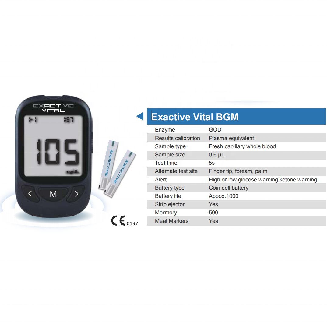 digital blood glucose monitor meter for sugar testing