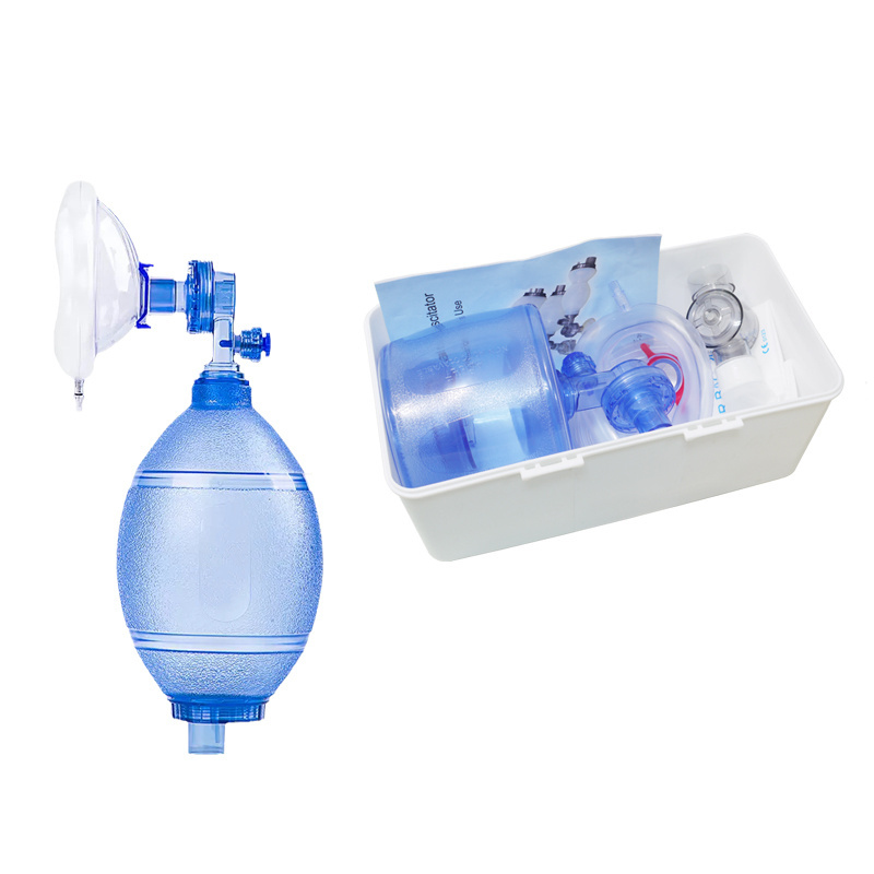 ORIENTMED High Quality Wholesale PVC silicone first aids portable bag valve mask for ambu hospital and public place